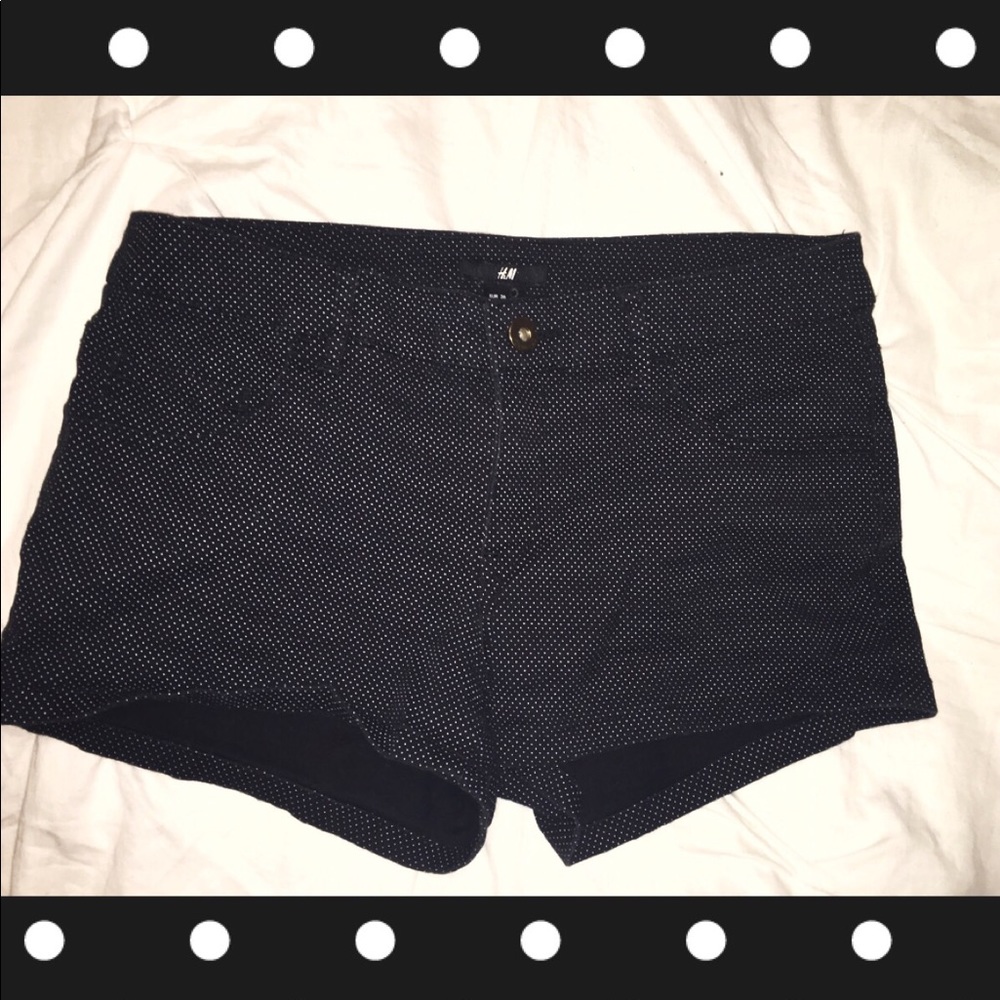 POLKA DOT 🖤 H&M 🖤 shorts Black White Size 6